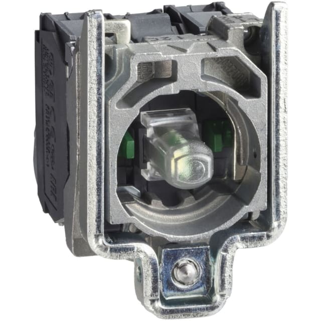 Schneider Automation - Corps pour bouton lumineux - Ø22 - vert DEL intégrée 1O+1F - ZB4BW0M35