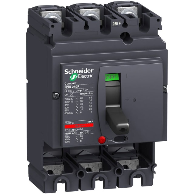 Schneider Distribution - Boîtier NSX250F 3P sans déclencheur fixe prise avant - LV431403