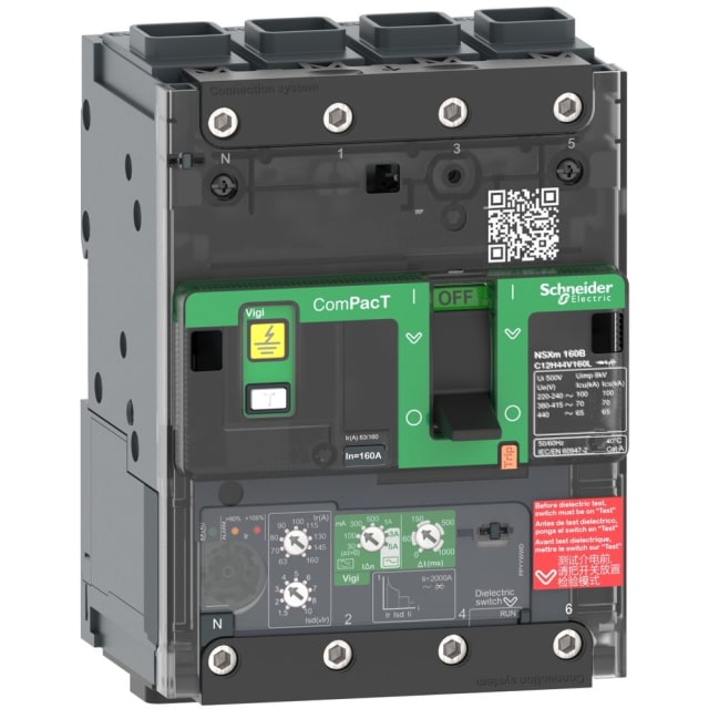 Schneider Distribution - ComPacT NSXm MicroLogic 4.1 E 4P 100A EverLink - C11E44V100L Schneider Distribution - ComPacT NSXm MicroLogic 4.1 E 4P 100A EverLink - C11E44V100L