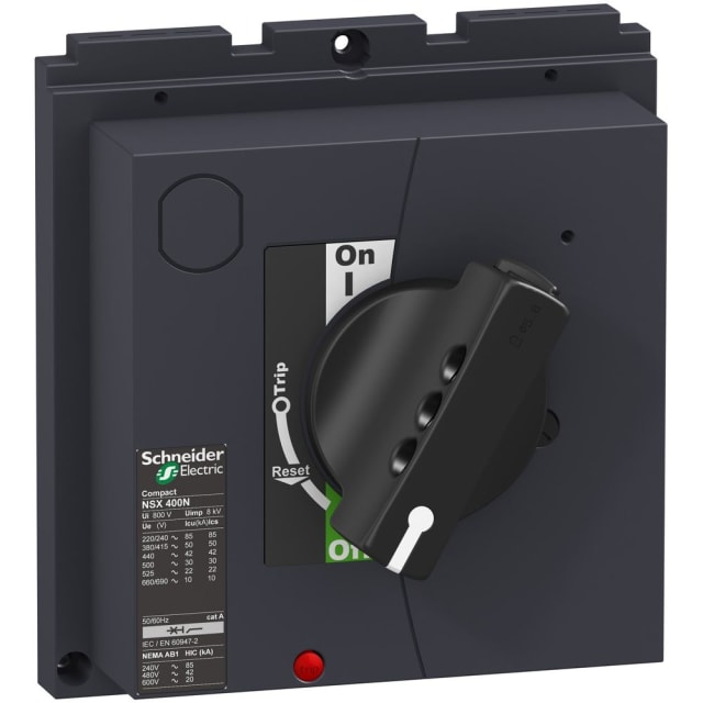 Schneider Distribution - Commande rotative directe standard avec poignée noire pour Compact NSX400-630N/H - LV432597