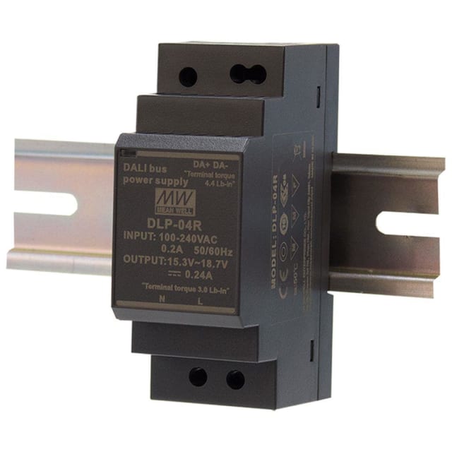 Alimentation DALI modulaire blanche sur rail DIN