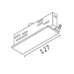 Alimentation intermédiaire noire pour rail SCH-152032 – Image 2