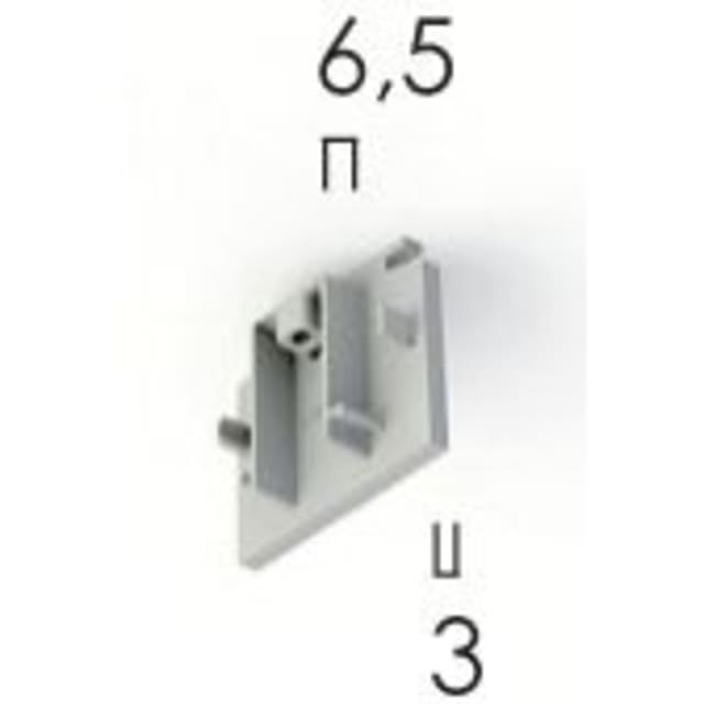 TECHNOLUX - Embout de fermeture blanc RAL 9016 - SCH-012171N