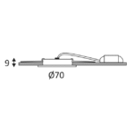 TECHNOLUX - KACI R-B 3W 450Lm 3000K 100° IP44 Blanc mat - KC211R30 – Image 5