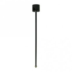 TECHNOLUX - Tige de suspension avec rosette 1200mm noir (peut être raccourcie) - SCH-9062