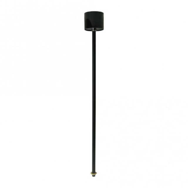 TECHNOLUX - Tige de suspension avec rosette 1200mm noir (peut être raccourcie) - SCH-9062