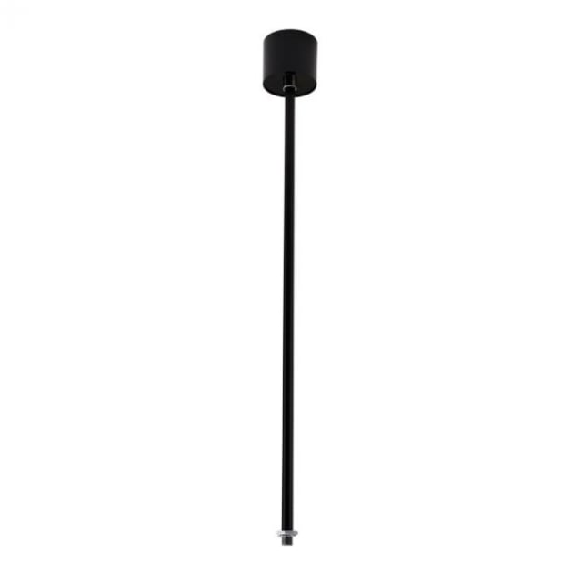 TECHNOLUX - Tige de suspension avec rosette 600mm noir (peut être raccourcie) - SCH-9052
