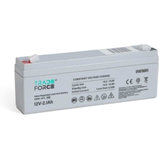 TRADEFORCE - 12V 2.1Ah 20HR batterie au plomb-acide étanche