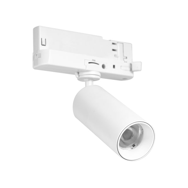 Drum mini blanc 3-fase UNI-BRIGHT détail produit Drum mini blanc 3-fase track light - 3000K - COB 8W, configuration visible