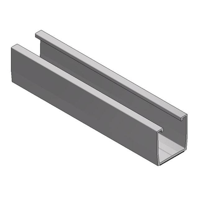 Profil alu trapézoïdal - mesure couronnes d'axe en axe + EPDM