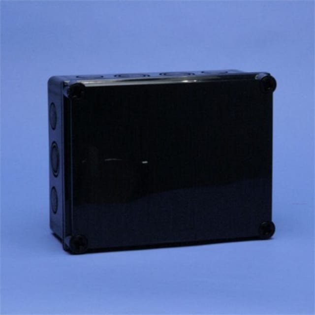 Détails visibles de Boîte de dérivation étanche bornes à 2 écrous 4X25 mm² 500V noire pour Boîtes de dérivation étanches