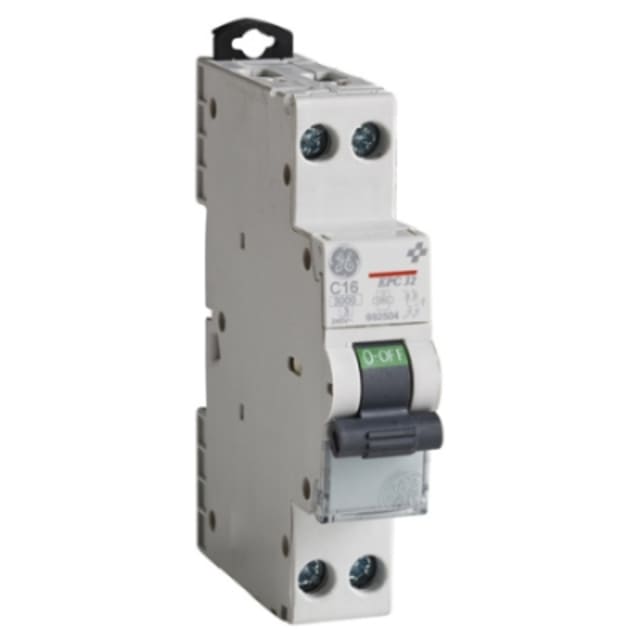Disjoncteur Unibis 3 kA 2P 40A type C, configuration visible