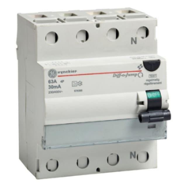 Fixwell Int. Diff. 4P 25A 30mA type A, montage barre DIN