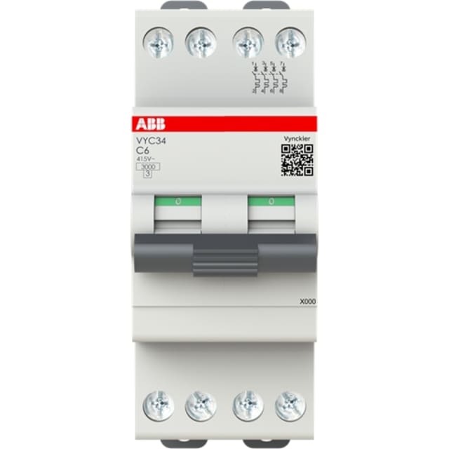 UNIBIS disjoncteur 4P 6A Courbe C 3kA, 6 A