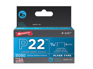 Agrafes galvanisées 5/16 pour P-22, forme et finition du produit visibles