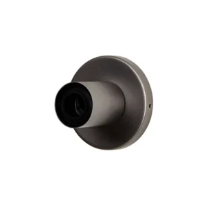 Applique murale Lochan graphite IP44 sans ampoule, forme et finition du produit visibles