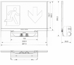 Bloc de secours autonome 120 lm 1 h IP42 blanc, forme et finition du produit visibles