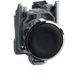 Bouton poussoir industriel XB4BACUST01, configuration et finitions visibles