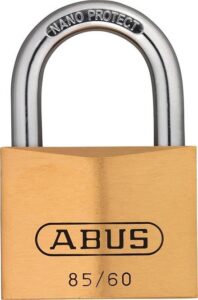 Cadenas en laiton à anse standard 60 mm, forme et finition du produit visibles