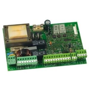 Carte de commande 230V avec écran et serrure, configuration et finitions visibles