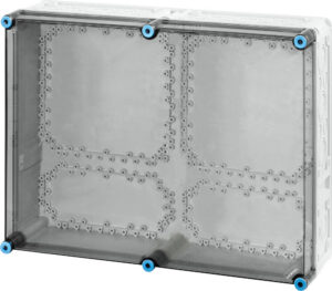 Coffret transparent MI 450x600x170 mm, forme et finition du produit visibles