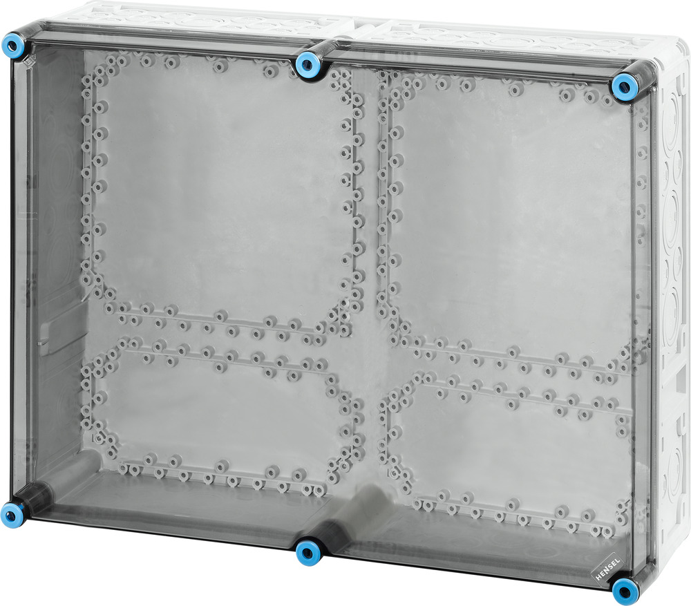 HENSEL — vue produit de Coffret transparent MI 450x600x170 mm Coffret transparent MI 450x600x170 mm, forme et finition du produit visibles