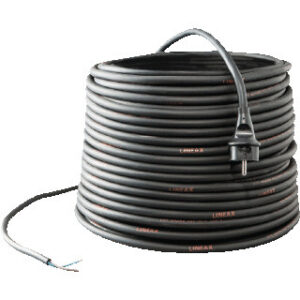 Cordon électrique 2x1 3 m avec fiche CA, forme et finition du produit visibles