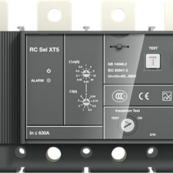Déclencheur différentiel type B pour disjoncteur XT5 4P, configuration et finitions visibles