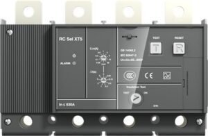 Déclencheur différentiel type B pour disjoncteur XT5 4P, configuration et finitions visibles