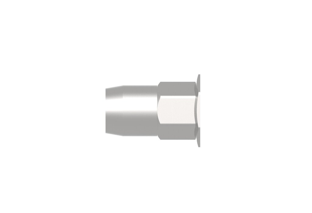 Gesipa — vue produit de Écrou rivet aveugle hexagonal tête Écrou rivet aveugle hexagonal tête fraisée M8 acier, forme et finition du produit visibles