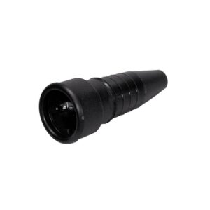 Fiche femelle caoutchouc 2P+T 10/16A terre latérale, forme et finition du produit visibles