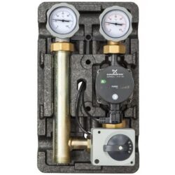 Groupe de pompes avec circulateur et mélangeur T-MK5/4, configuration et finitions visibles