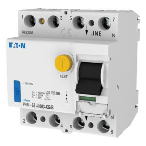 Interrupteur différentiel 63 A 4P 30 mA type G/B, forme et finition du produit visibles