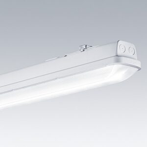 Luminaire LED AQFPRO 4300 lm 840 polycarbonate, forme et finition du produit visibles