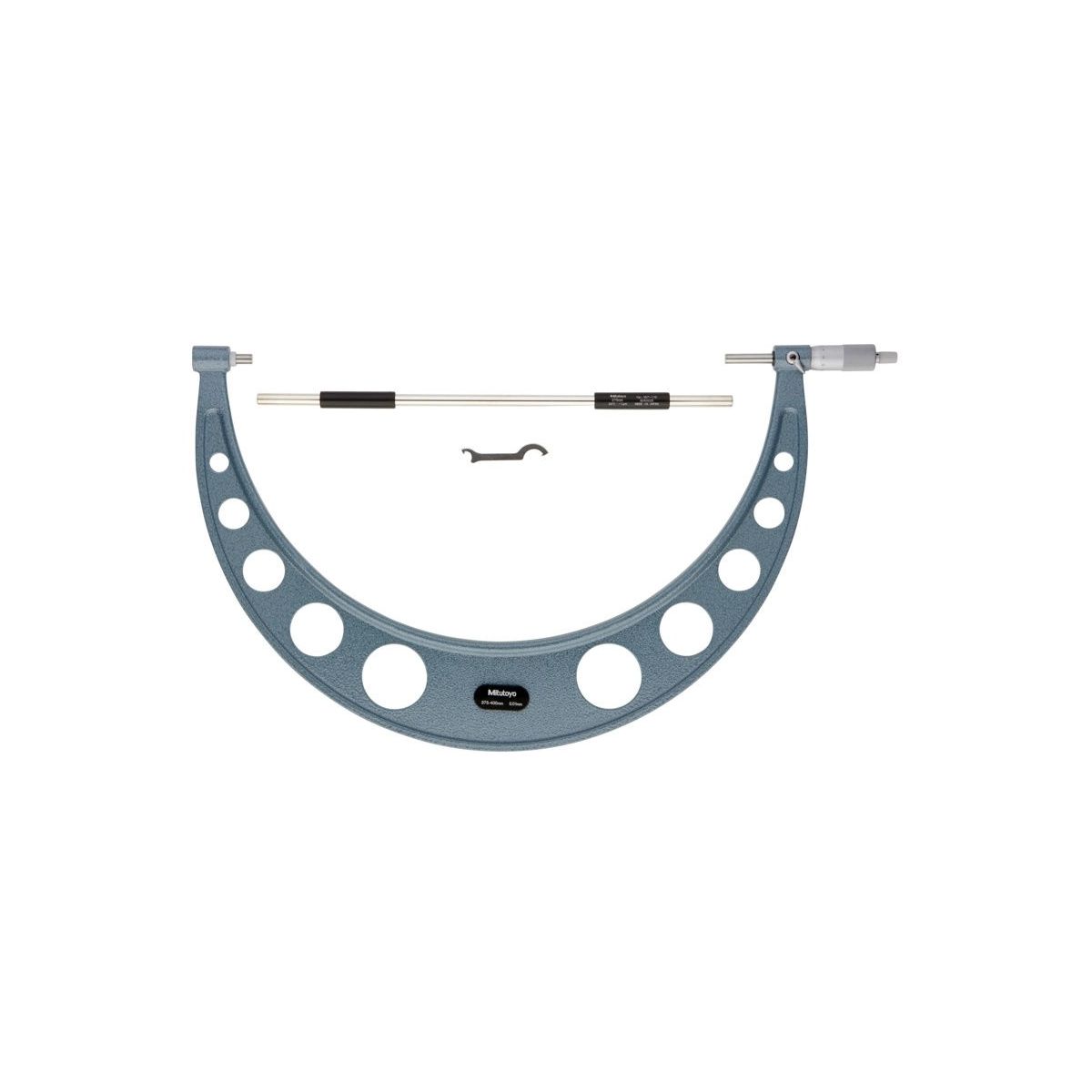 MITUTOYO — vue produit de Micromètre extérieur 375-400 mm précision Micromètre extérieur 375-400 mm précision 0,01 mm, forme et finition du produit visibles