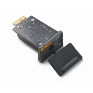 Module de communication noir avec connecteur doré et capuchon amovible