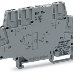 Module optocoupleur 24 V DC 0,25 A rail DIN, forme et finition du produit visibles