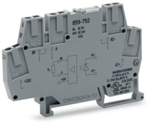 Module optocoupleur 24 V DC 0,25 A rail DIN, forme et finition du produit visibles