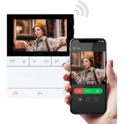 Moniteur vidéo mains libres Wi-Fi 5 pouces SB2, configuration et finitions visibles