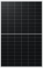 Panneau solaire monocristallin 490 Wc cadre noir, configuration et finitions visibles