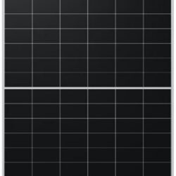 Panneau solaire monocristallin 490 Wc cadre noir, configuration et finitions visibles