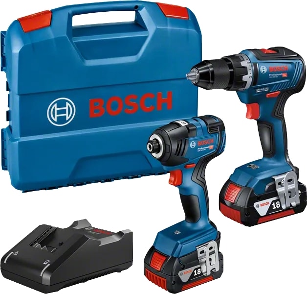 Bosch Professional présentation technique du Perceuse-visseuse et visseuse à chocs Perceuse-visseuse et visseuse à chocs 18V, configuration et finitions visibles