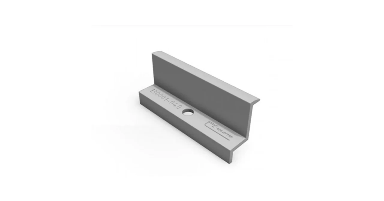Schletter — vue produit de Pince de terminaison - 40mm Pince de terminaison - 40mm - 1 pièce - sans, forme et finition du produit visibles