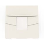 Plaque frontale 45x45 1 port blanc, configuration et finitions visibles