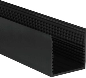 Profilé aluminium pour LED PS-Line standard 2 m B, configuration et finitions visibles