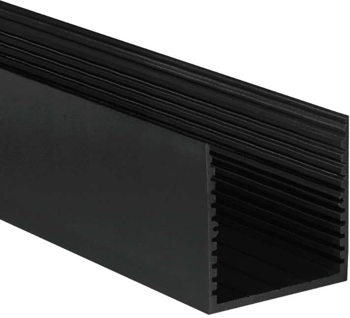 UNI-BRIGHT présentation technique du Profilé aluminium pour LED PS-Line standard Profilé aluminium pour LED PS-Line standard 2 m B, configuration et finitions visibles