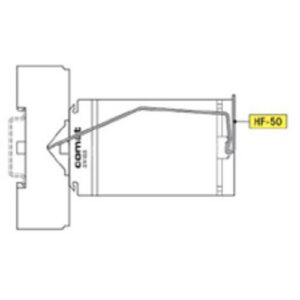 Ressort de fixation HF-50, forme et finition du produit visibles