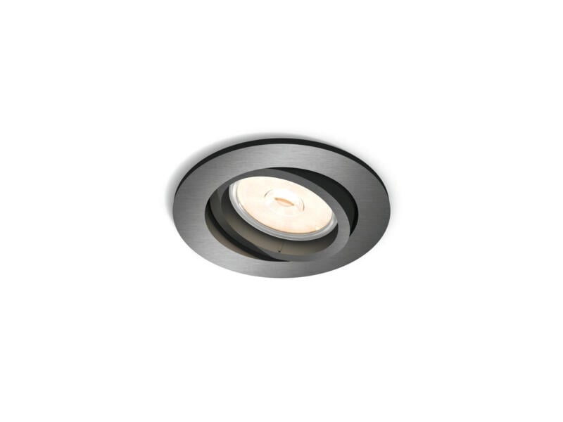 Philips Consumer Lighting — vue produit de Spot encastrable gris Spot encastrable gris Donegal, forme et finition du produit visibles