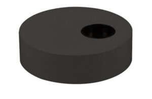 Spot LED dimmable noir Teconex Naula 10W, forme et finition du produit visibles