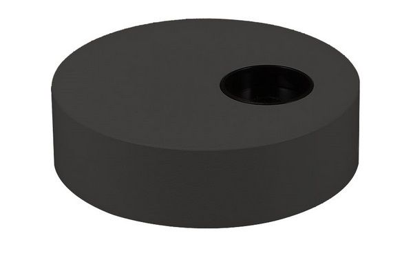 Diverse Materialen — vue produit de Spot LED dimmable noir Spot LED dimmable noir Teconex Naula 10W, forme et finition du produit visibles